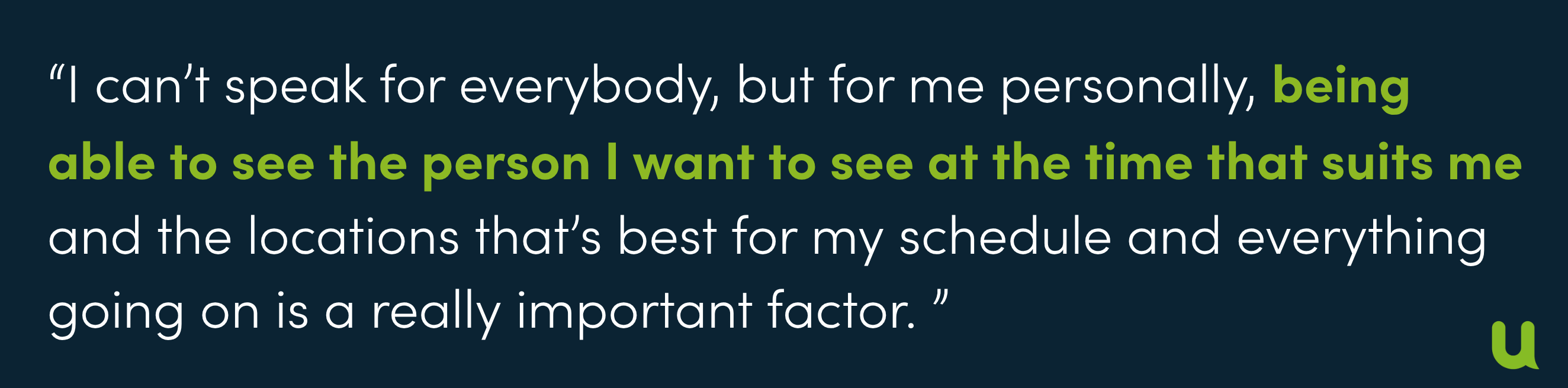 Testimonial Snippets - Rachel's story