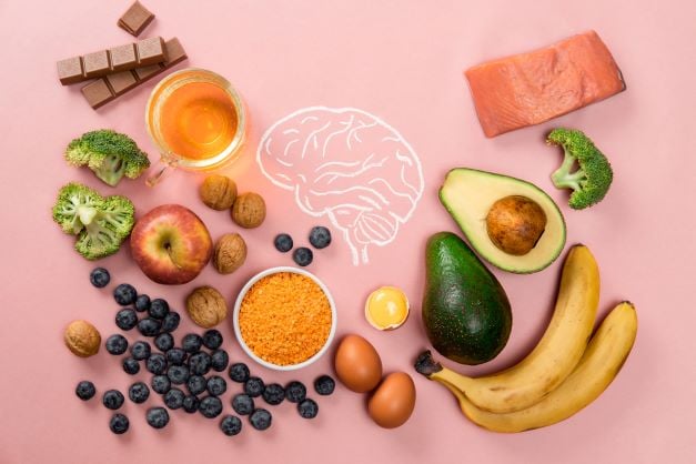 best-foods-for-brain-and-memory-on-pink-background-2022-09-24-02-15-54-utc